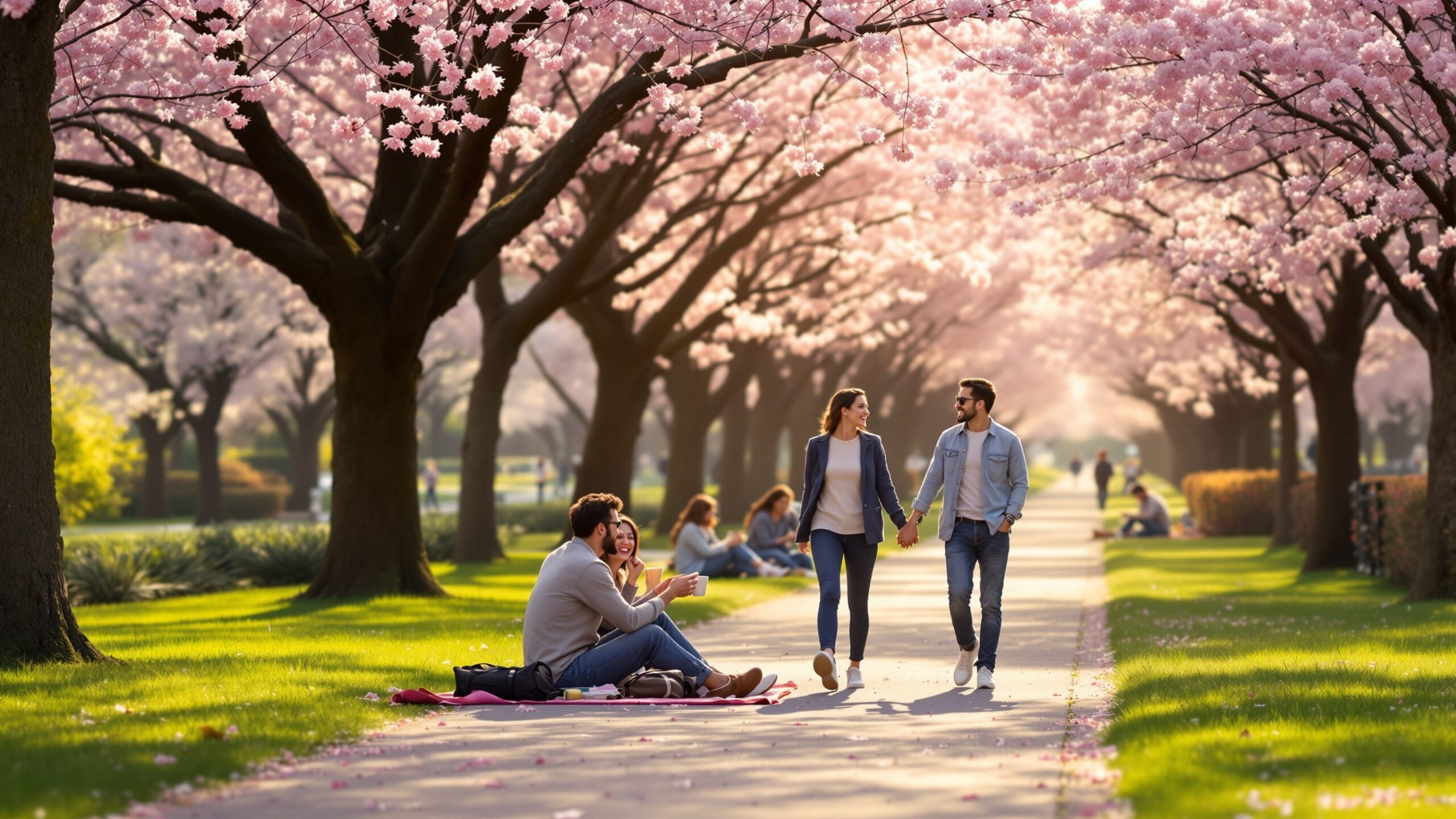 Couple on the sidewalk