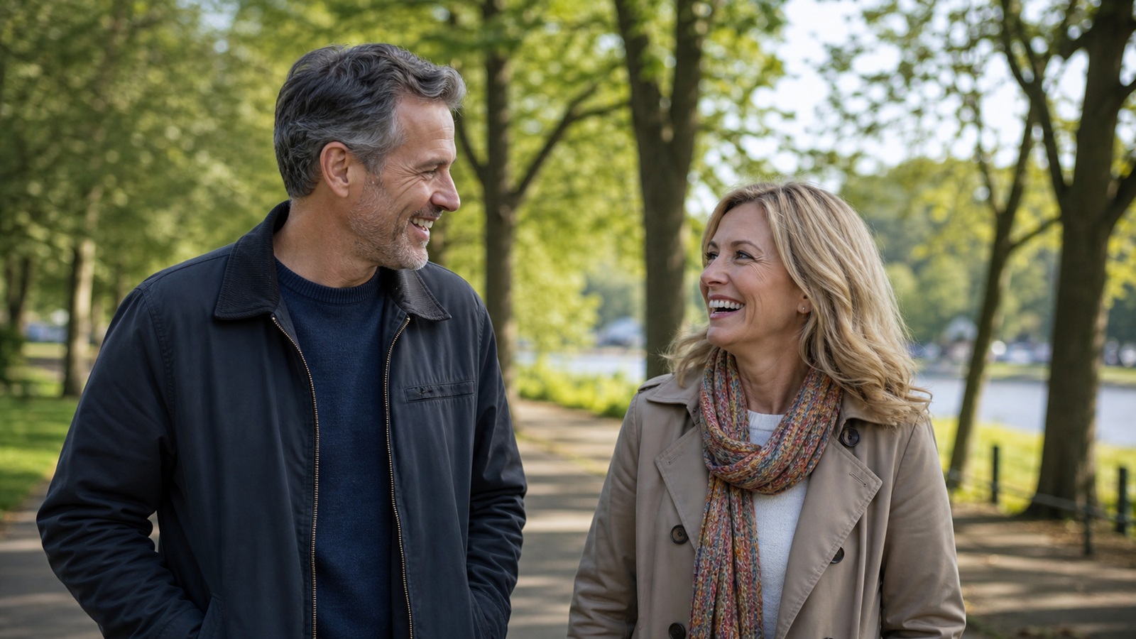 Photorealistic dating scene representing how to prepare for dating after divorce before the first date